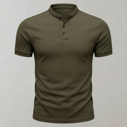 Men's Elegant Long Sleeve Polo Shirt | Classic Casual Wear 0