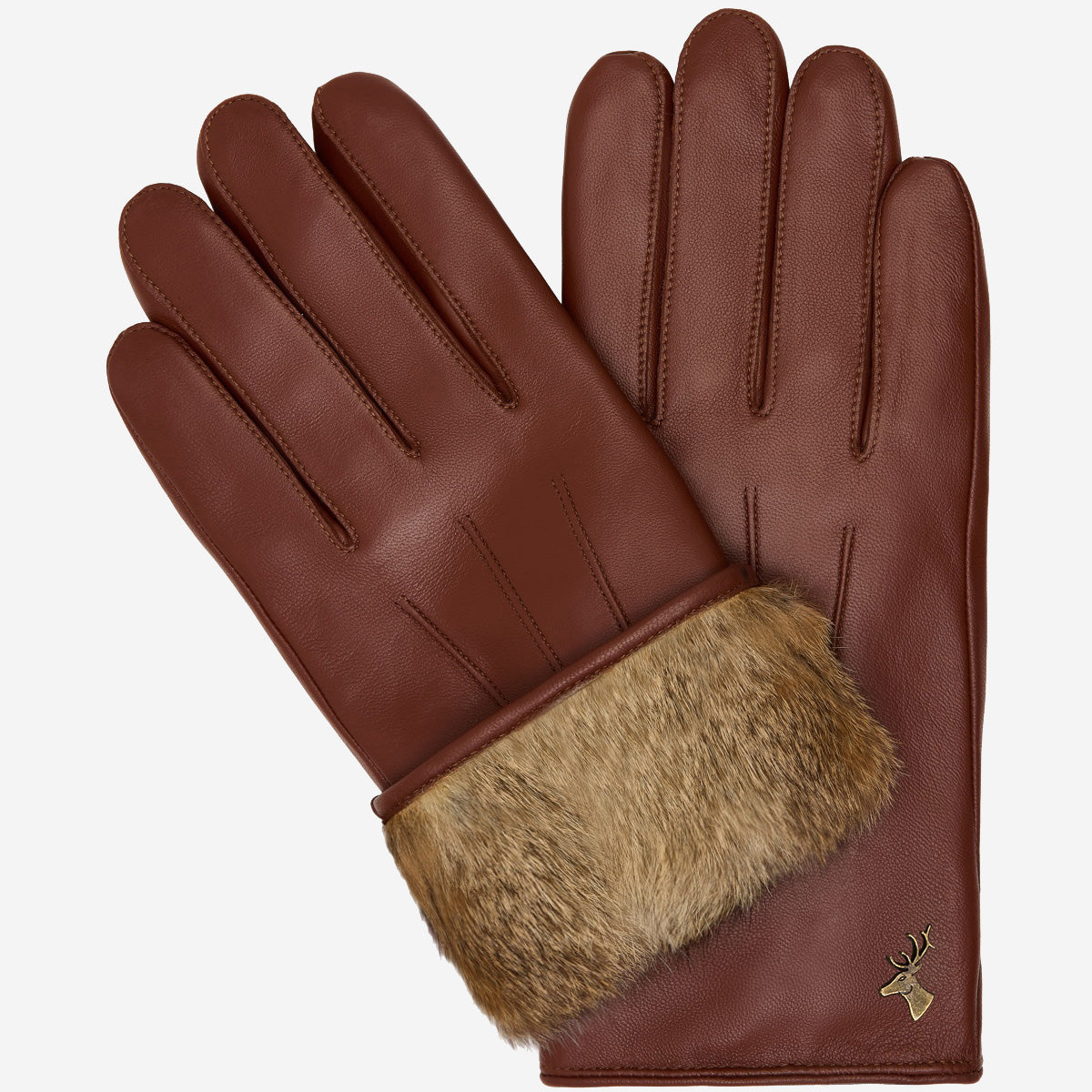 Men's Lambskin Leather Gloves with Rabbit Fur Lining | Winter Gloves 0
