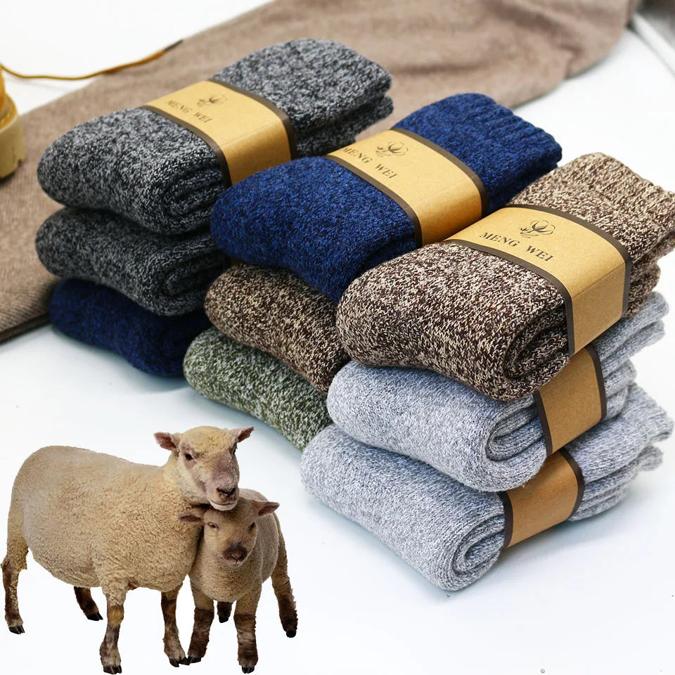 Men's Merino Wool Socks | Best Socks for Men - 3 Pair Set 0