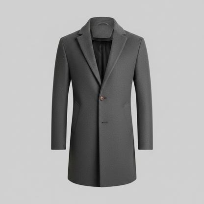 Men's Notched Lapel Overcoat | Stylish Long Men's Coat 6