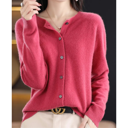 Merino Wool Cashmere Cardigan | Women's Winter Knitwear 0