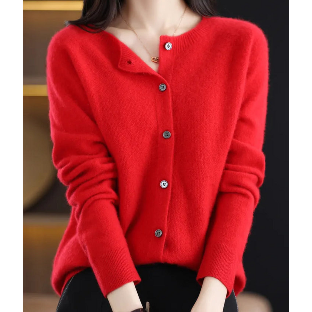 Merino Wool Cashmere Cardigan | Women's Winter Knitwear 10