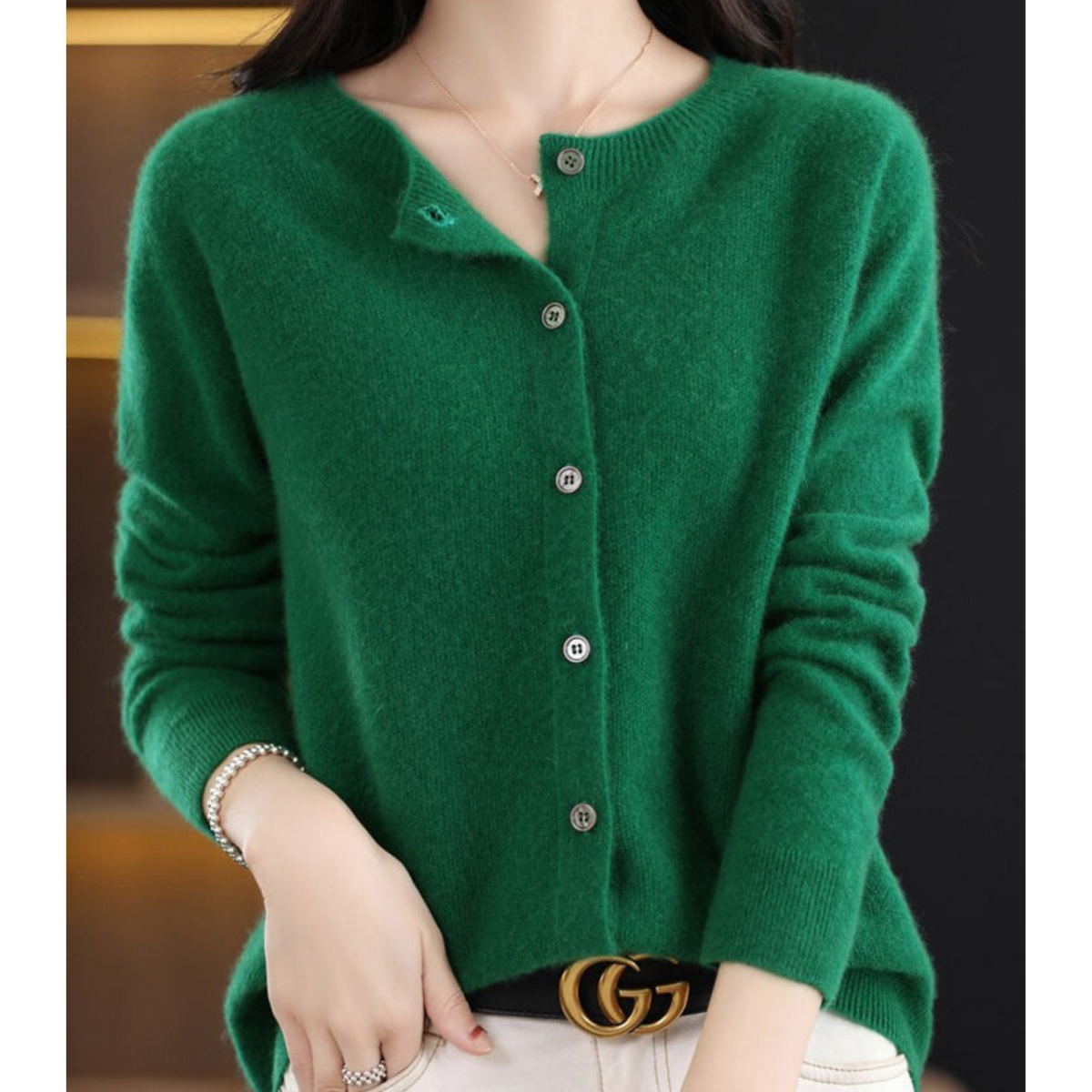 Merino Wool Cashmere Cardigan | Women's Winter Knitwear 11