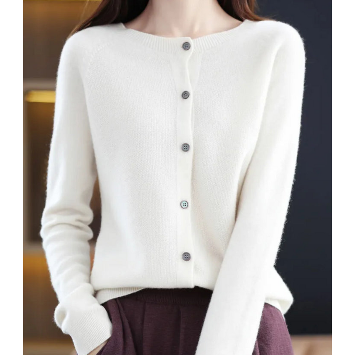 Merino Wool Cashmere Cardigan | Women's Winter Knitwear 4