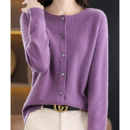 Merino Wool Cashmere Cardigan | Women's Winter Knitwear 8