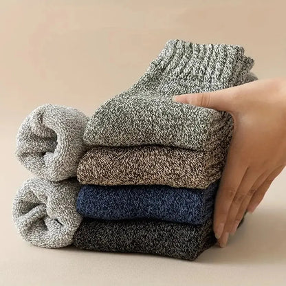 Merino Wool Hiking Socks | Men's Thermal Thick Socks 5 Pairs 4