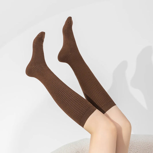 Merino Wool Ladies Stockings | Warm Knitted Long Socks for Women 0
