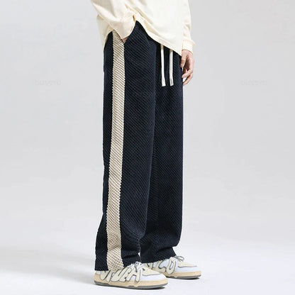 Metro Corduroy Jogger Pants with Side Stripe 5