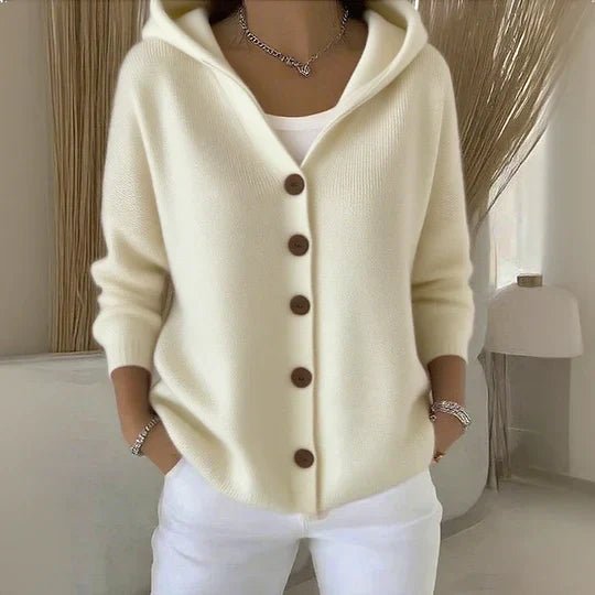 Mia | Women's Hooded Button-Front Cardigan 1