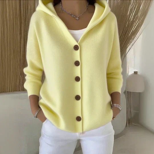 Mia | Women's Hooded Button-Front Cardigan 3