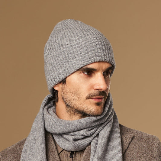 Mischa Grey | Unisex Merino Wool Beanie 0
