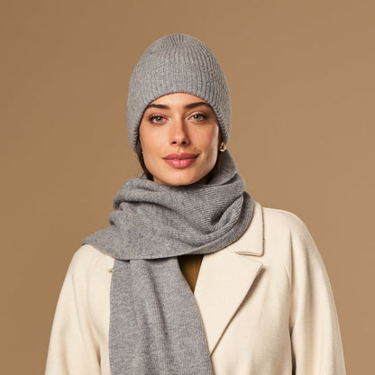 Mischa Grey | Unisex Merino Wool Beanie 1