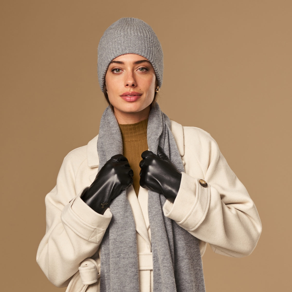 Mischa Grey | Unisex Merino Wool Beanie 3