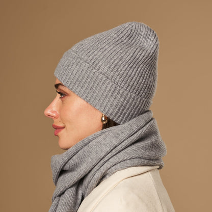 Mischa Grey | Unisex Merino Wool Beanie 5