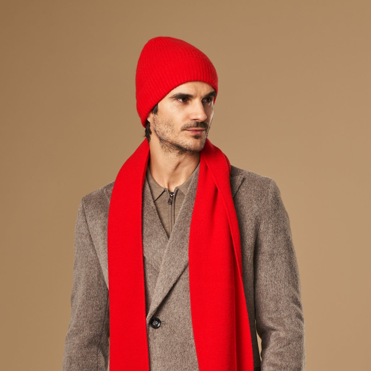 Mischa Red | Unisex Merino Wool Beanie 4