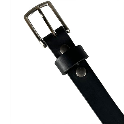 Montreal Dress Belt | Men's Black Dress Belt 100% Leather 3