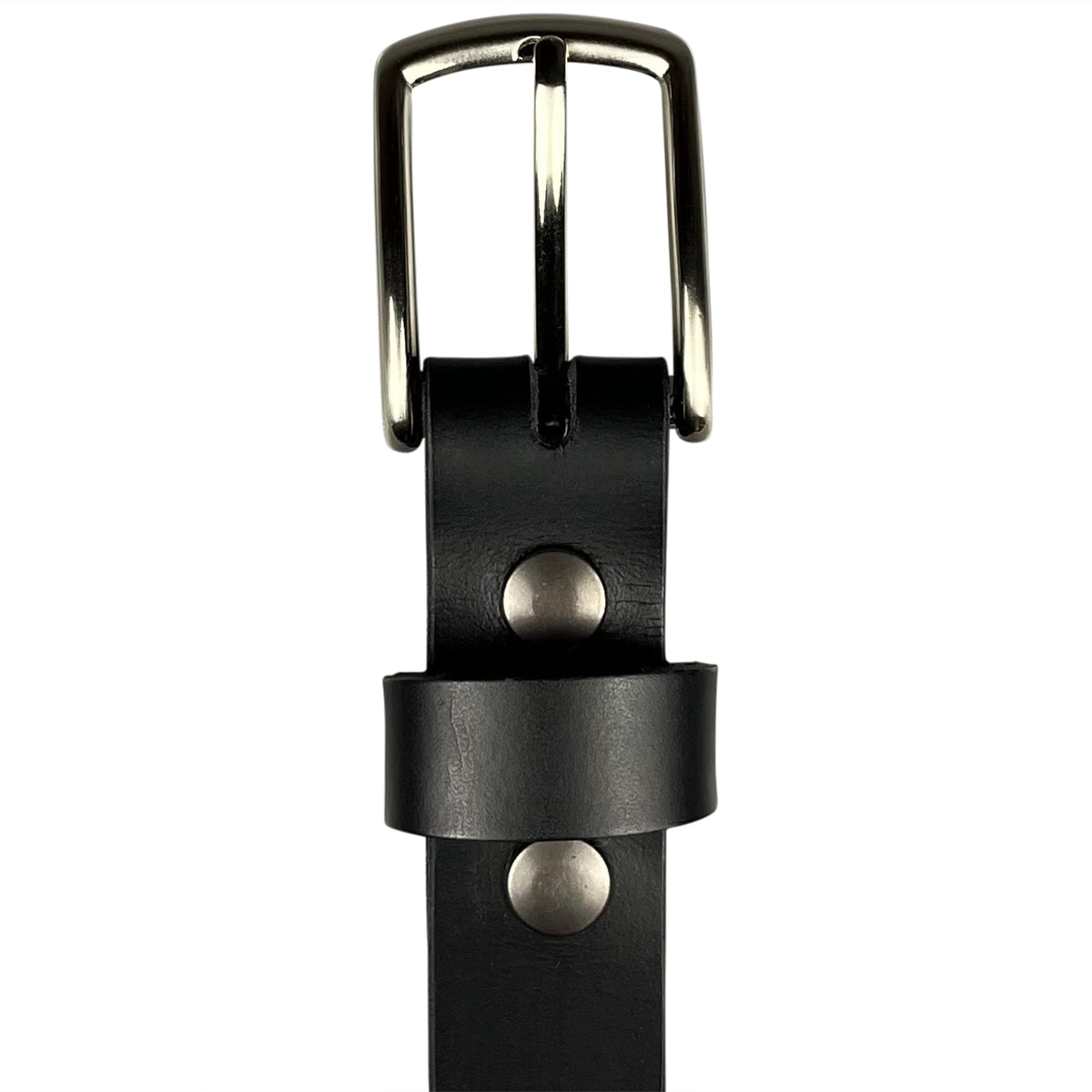 Montreal Dress Belt | Men's Black Dress Belt 100% Leather 4