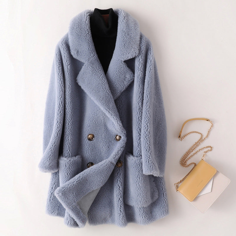 Oversized Shearling Fleece Coat | Women's Winter Outerwear 1