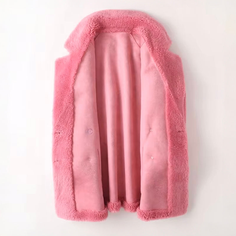 Oversized Shearling Fleece Coat | Women's Winter Outerwear 4