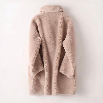Oversized Shearling Fleece Coat | Women's Winter Outerwear 5
