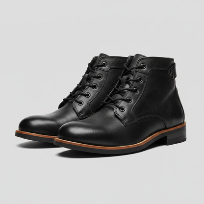 Retro Leather Boots | Men's Classic Footwear