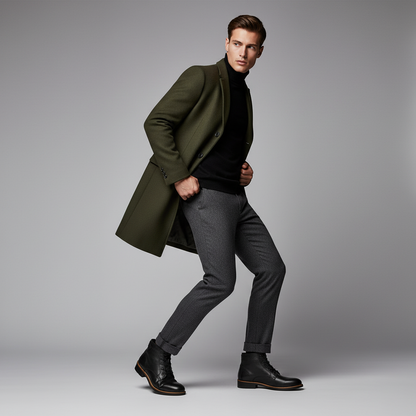 Retro Leather Boots | Men's Classic Footwear