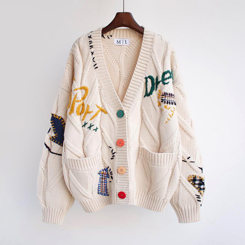 Retro Revival Cardigan | Oversized Knit Sweater 1