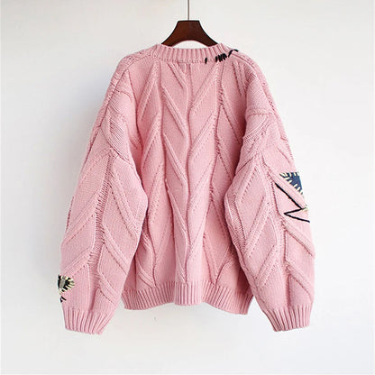 Retro Revival Cardigan | Oversized Knit Sweater 3