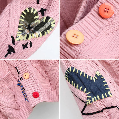 Retro Revival Cardigan | Oversized Knit Sweater 4