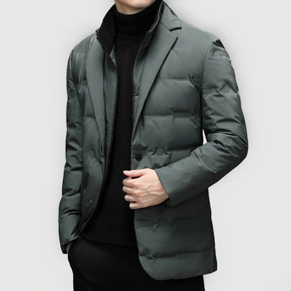 Ridge Down Jacket | Wind-Resistant Cotton Blend Outerwear 0