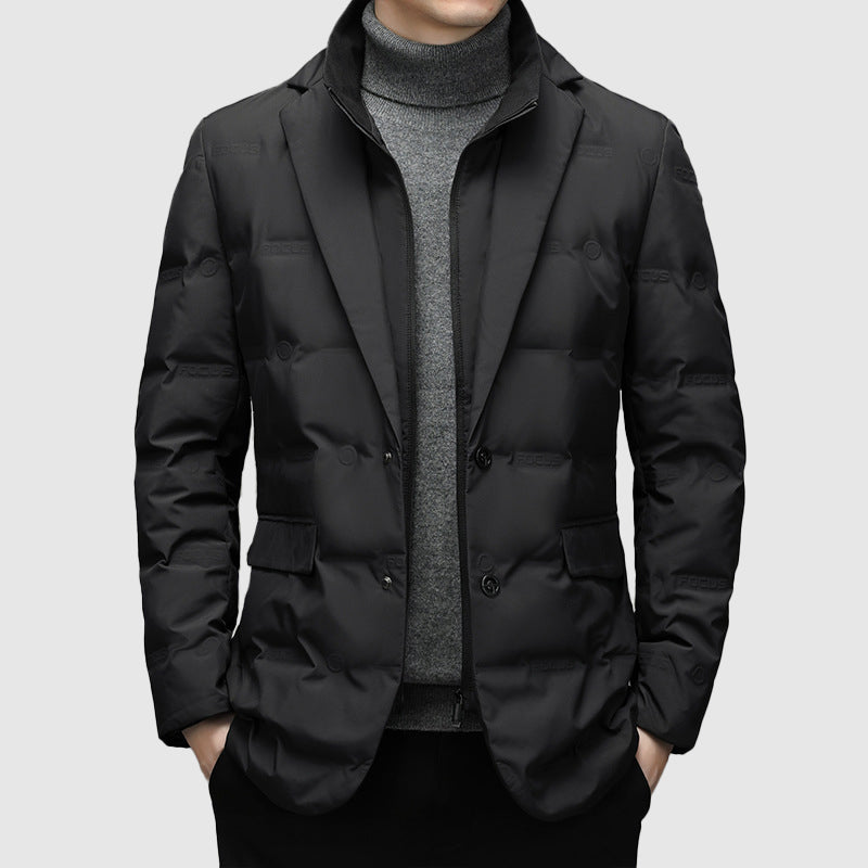 Ridge Down Jacket | Wind-Resistant Cotton Blend Outerwear 1