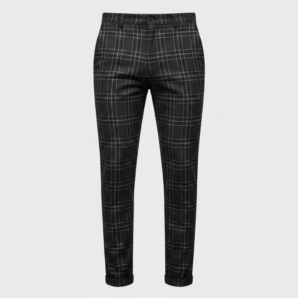 Sasha Checked Chinos | Men's Trousers 0