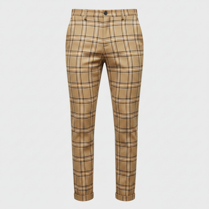 Sasha Checked Chinos | Men's Trousers 7