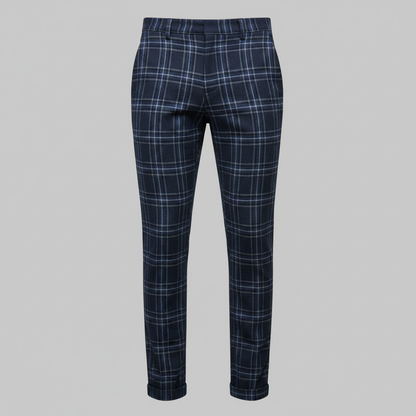 Sasha Checked Chinos | Men's Trousers 8