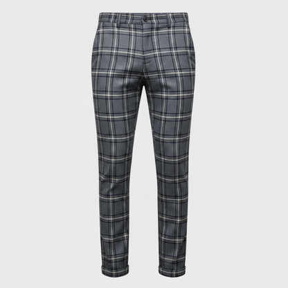 Sasha Checked Chinos | Men's Trousers 9