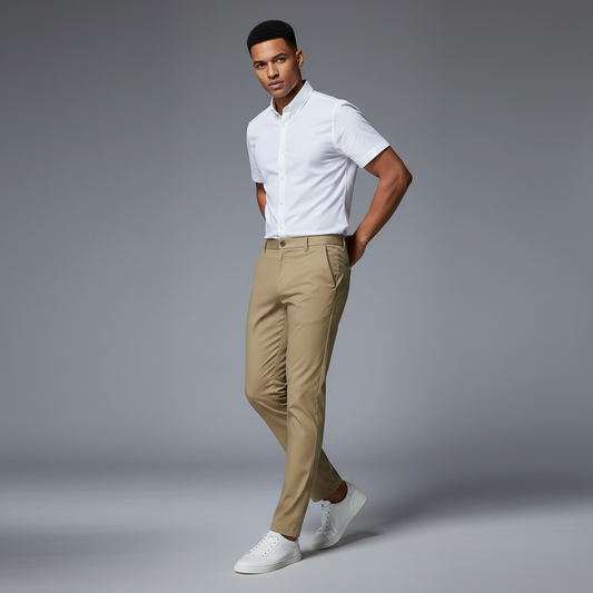 Saul Men's Slim Fit Stretch Chinos | Men's Trousers