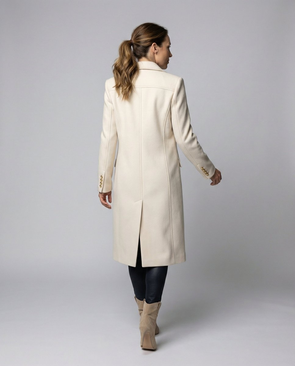 Scarlett | Women's Double-Breasted Midi Overcoat 2