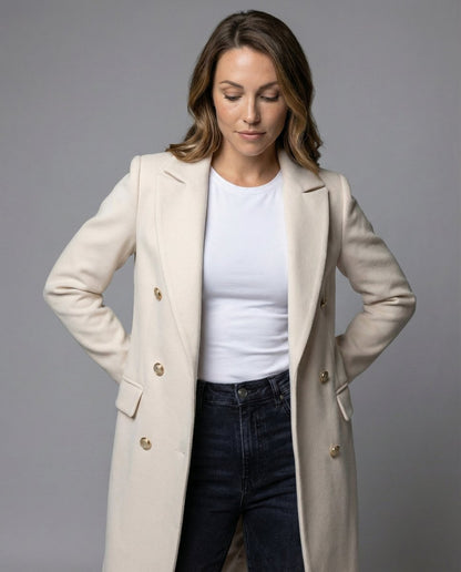 Scarlett | Women's Double-Breasted Midi Overcoat 3