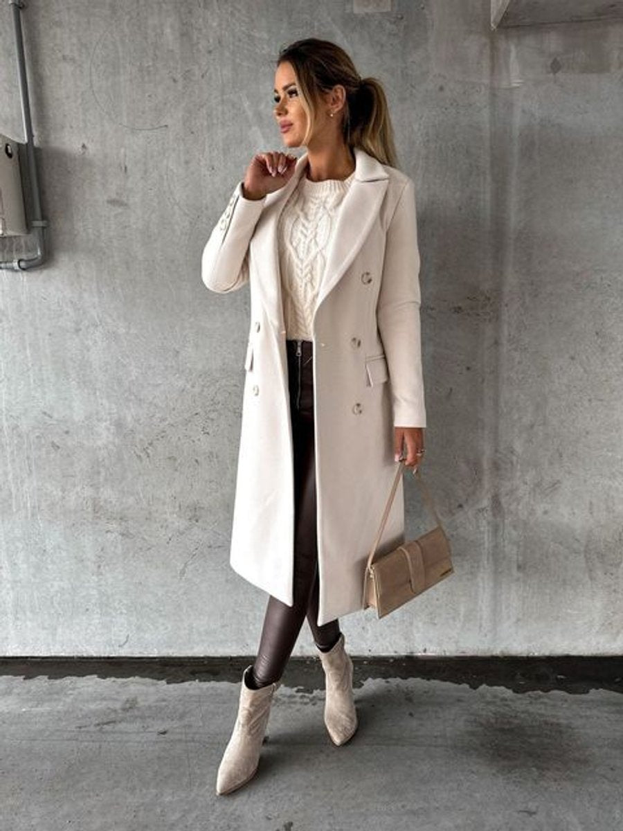 Scarlett | Women's Double-Breasted Midi Overcoat 6