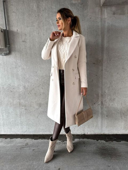 Scarlett | Women's Double-Breasted Midi Overcoat 6