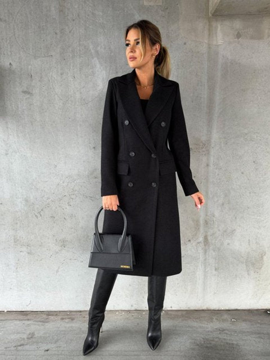 Scarlett | Women's Double-Breasted Midi Overcoat 7