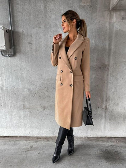 Scarlett | Women's Double-Breasted Midi Overcoat 8