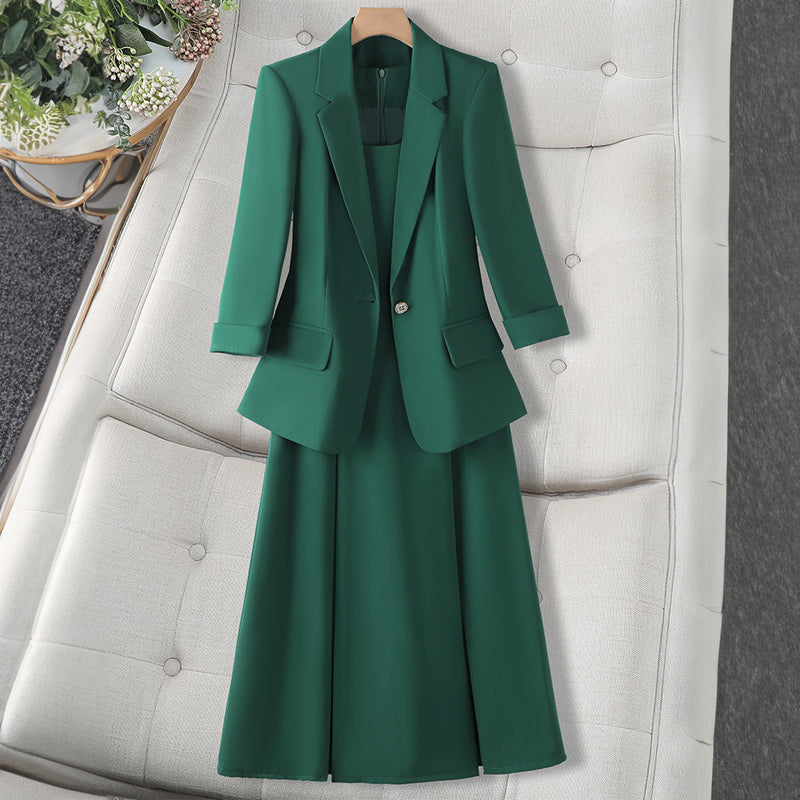 Selene 2 Piece Set | Mid-Length Blazer and Sleeveless Dress 0