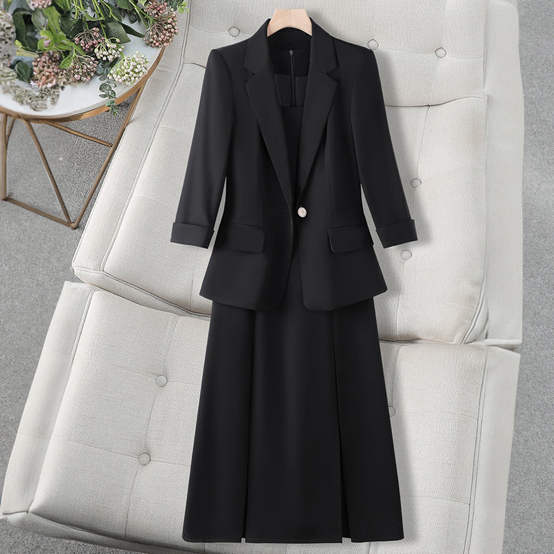 Selene 2 Piece Set | Mid-Length Blazer and Sleeveless Dress 2