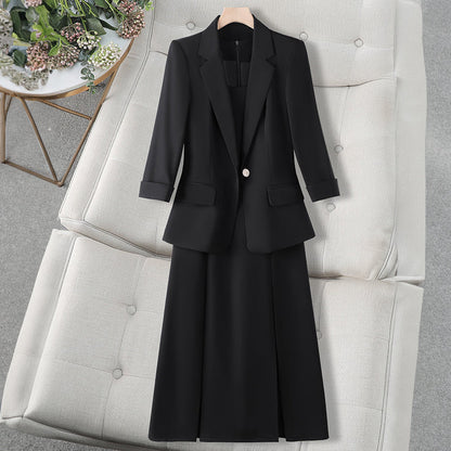 Selene 2 Piece Set | Mid-Length Blazer and Sleeveless Dress 2