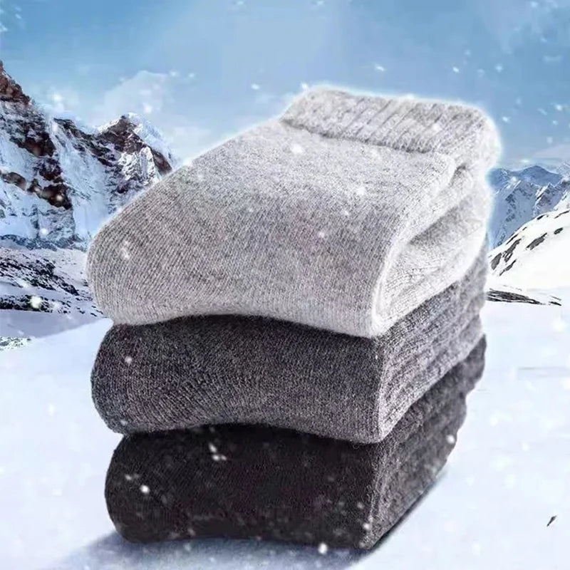 Thermal Merino Wool Blend Winter Socks | Warm Plush Unisex Socks 1