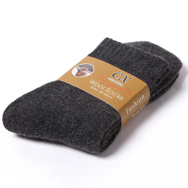 Thermal Merino Wool Blend Winter Socks | Warm Plush Unisex Socks 13
