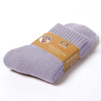Thermal Merino Wool Blend Winter Socks | Warm Plush Unisex Socks 14