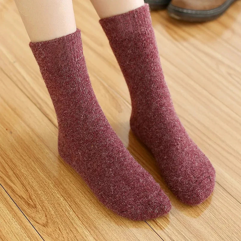 Thermal Merino Wool Blend Winter Socks | Warm Plush Unisex Socks 3