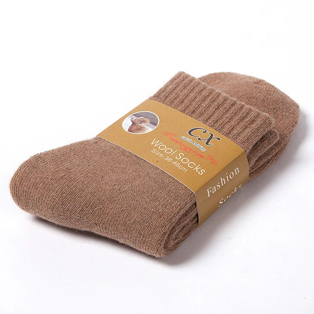 Thermal Merino Wool Blend Winter Socks | Warm Plush Unisex Socks 8